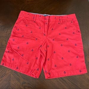 British Khaki 14 red anchor shorts!